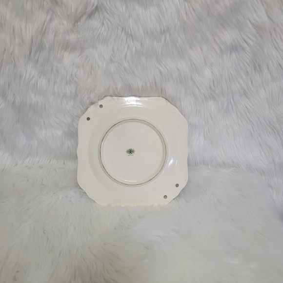 MM Japan Vtg Rose Cherry Peach Blossom Chintz Plate Cottagecore shabby chic - Picture 4 of 6